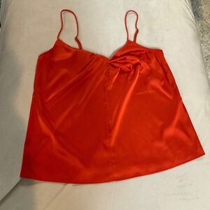 Banana Republic Factory Orange M Camisole Normcore Scandi Girl Minimalist